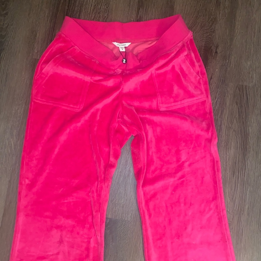 Juicy couture velour flare leggings.